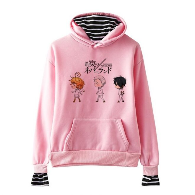 Sweat-Capuche-rose-2-The-Promised-Neverland