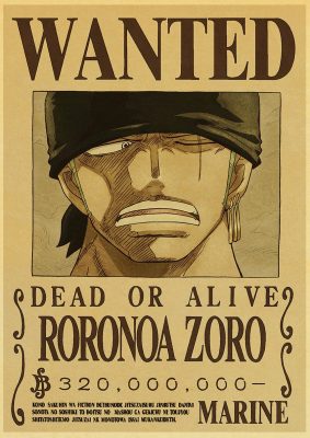 Poster Wanted Zoro