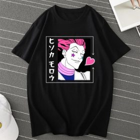 T-Shirt-Hisoka-Coeur-Kanji-Noir