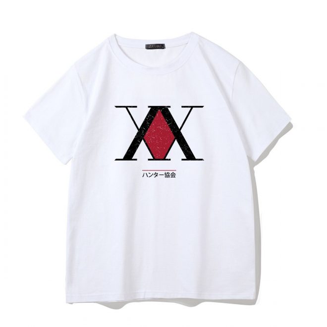 T-Shirt-Logo-Hunter-X-Hunter-Blanc