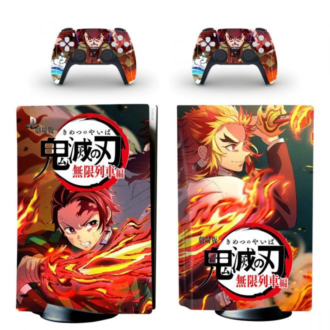 Stickers Ps5 Kyojuro And Tanjiro And Zenitsu Boutique Manga