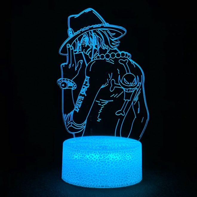 Lampe-LED-Ace-Cracked-Bleu
