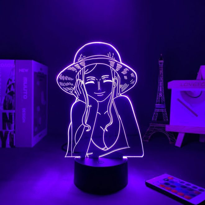 Lampe-LED-Nico-Robin-Violet