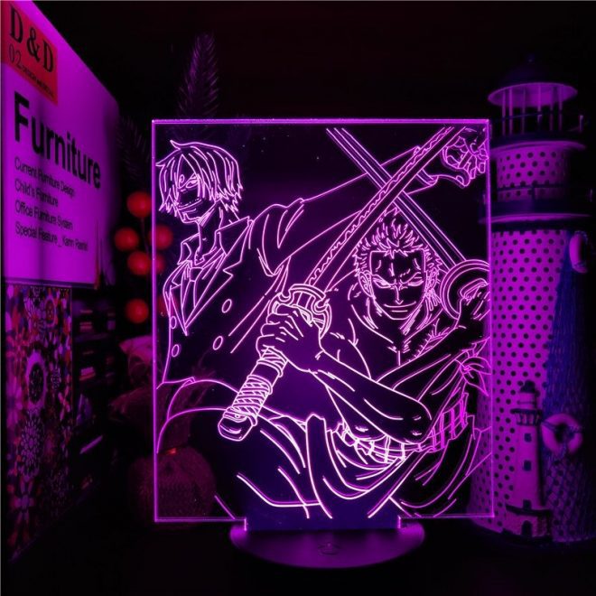 Lampe-LED-Sanji-Zoro-Violet