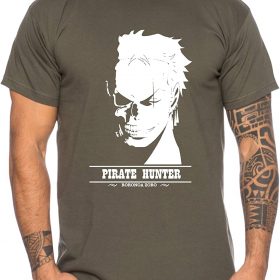 T-Shirt-Roronoa-Zoro-Pirate-Hunter-Rouge