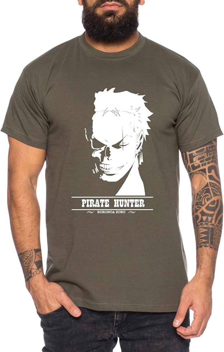 T-Shirt-Roronoa-Zoro-Pirate-Hunter-Kaki