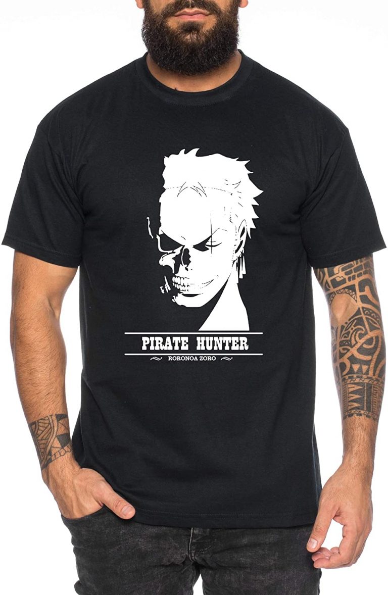 T-Shirt-Roronoa-Zoro-Pirate-Hunter-Noir