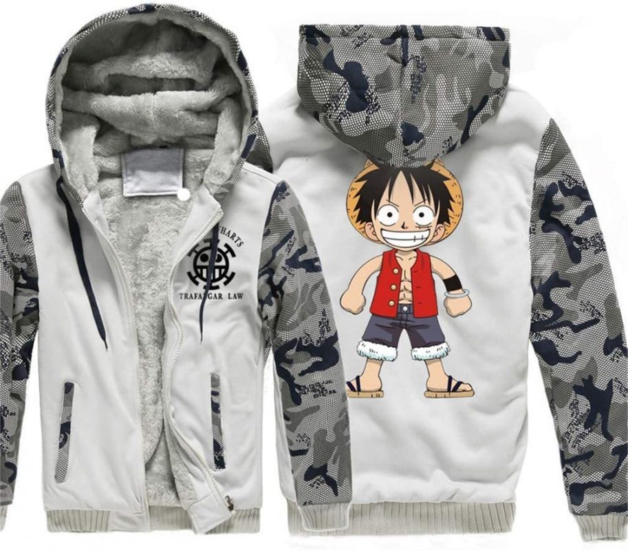 Veste polaire One Piece Monkey D. Luffy Chibi