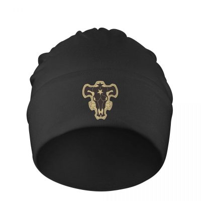 Bonnet Noir Black Clover : Logo Taureaux Noirs
