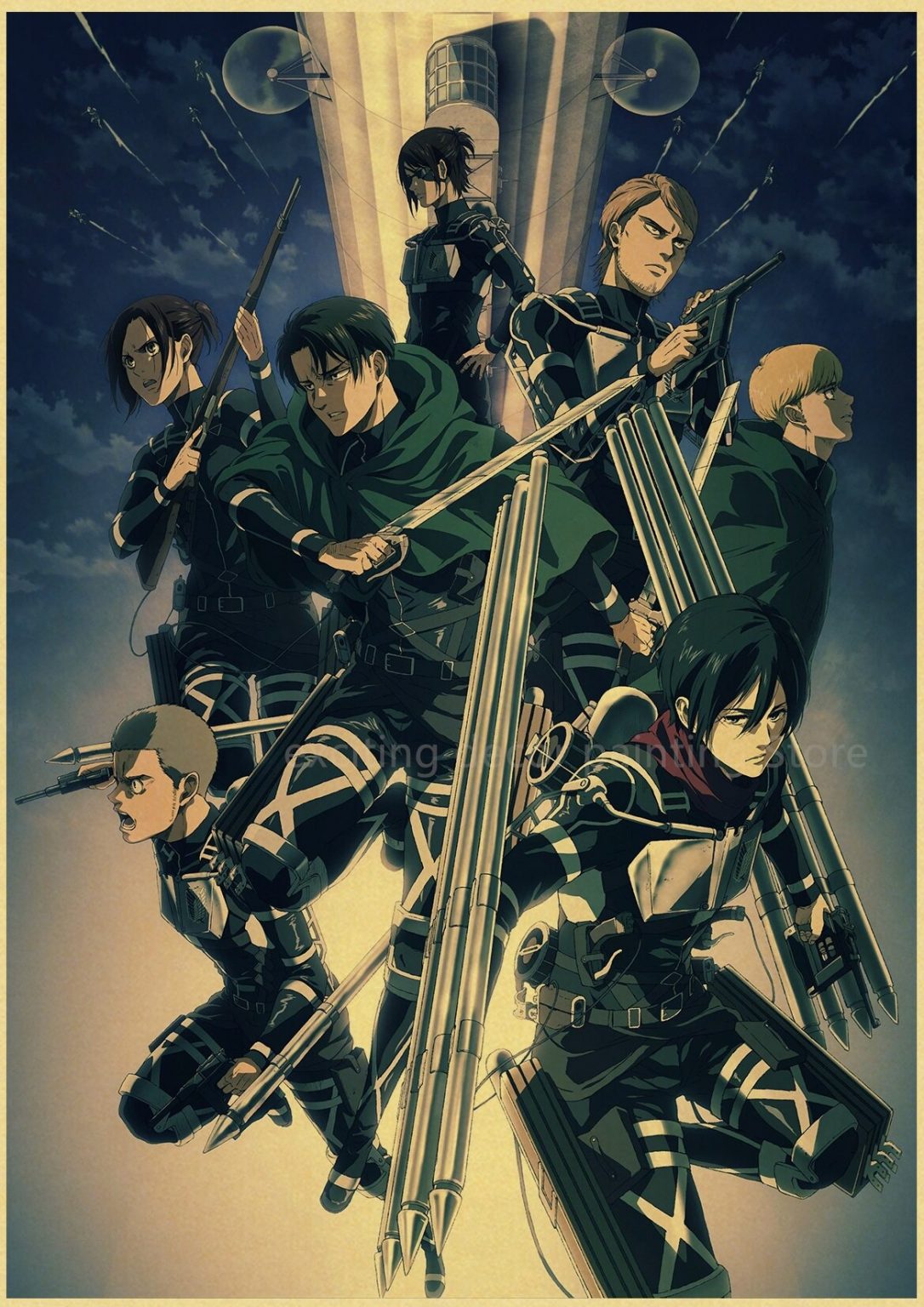 Poster Attaque des Titans Bataillon d